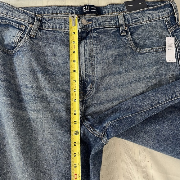 NWT GAP Barrel Jeans Size 20/35R Relaxed Fit High Rise Tapered Boho Skater - Picture 5 of 12